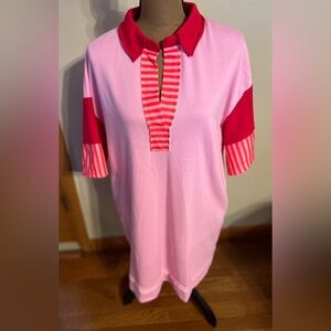 NWOT/ EVERMMEE BOUTIQUE DRESS, COLORFUL UNIQUE, SIZE L, NEW W/O TAGS